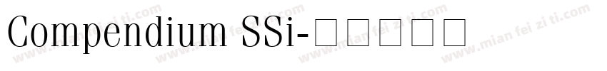 Compendium SSi字体转换